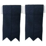 Navy Kilt Hose Sock Flashes